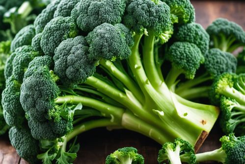 綠色健康餐桌——西藍花，新鮮農產品攝影圖與廣告素材